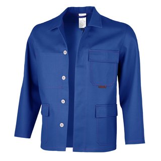 ROBUST Schweißerschutz-Jacke 100% Baumwolle, flammhemmend ausgerüstet, kornblau 1 42