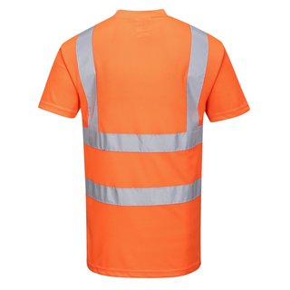 Warnschutz T-Shirt, 100% Polyester, Bird-Eye-Knit 150g