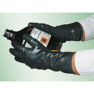 Chemikalienschutzhandschuh Butoject® 898,  ca. 350 mm, Rollrand, glatt,