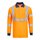 Multinorm Polo-Shirt Langarm orange/marine