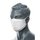 Stoffmaske, 100% Baumwolle, 2-lagig, anti-mikrobiell, elastische Ohrschlaufen, weiß