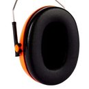 3M G500 Multisystem, orange, mit Gehörschutzkapsel und Netzvisier