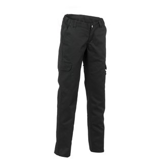 EASY Damen Bundhose, 65 % Polyester, 35 % Baumwolle ca. 285 g/m², 2 Oberschenkeltaschen, schwarz