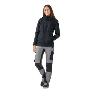 NORIT Damen Winterjacke, 100 % Polyester TPU-Membrane, wattiert, atmungsaktiv, wasserdicht, schwarz