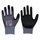 LeiKaFlex® Brilliant Feinstrick-Handschuh mit NFT-Beschichtung + Noppen, grau/schwarz