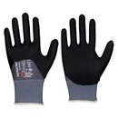 LeiKaFlex® Brilliant PLUS, Feinstrick-Handschuh mit atmungsaktiver ¾- NFT-Beschichtung, grau/schwarz