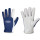 TOP-Nappaleder-Montage-Handschuh, Polyesterhandrücken, Gummizug, blau/grau 07