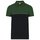 Zweifarbiges Unisex-Poloshirt, 60 % Baumwolle / 40 % Polyester, 60 °C waschbar, schwarz/grün 5XL