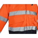 Warnschutz-Pilotenjacke orange/marine