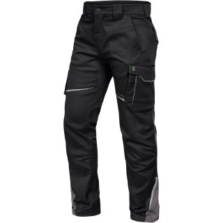FlexLine Bundhose, ohne Knietaschen, schwarz/grau