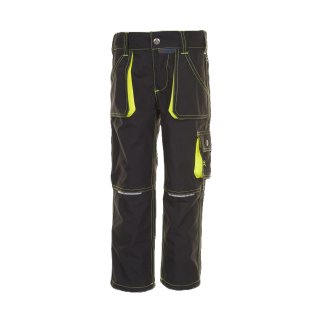 JUNIOR Bundhose anthrazit/gelb