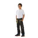 JUNIOR Bundhose anthrazit/gelb