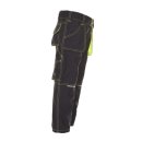 JUNIOR Bundhose anthrazit/gelb