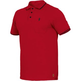 FlexLine Poloshirt, Brusttasche, rot