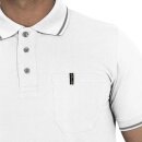 FlexLine Poloshirt, Brusttasche, wei&szlig;