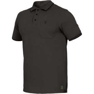 FlexLine Poloshirt, Brusttasche, anthrazit