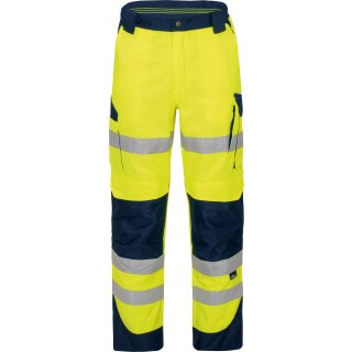 VIZWELL Warnschutz Bundhose, 60% Baumwolle / 40% Polyester 270g/m&sup2;, gelb/marine