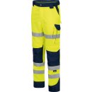VIZWELL Warnschutz Bundhose, 60% Baumwolle / 40% Polyester 270g/m&sup2;, gelb/marine