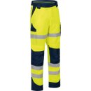 VIZWELL Warnschutz Bundhose, 60% Baumwolle / 40% Polyester 270g/m&sup2;, gelb/marine
