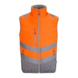 Hi-Vis Thermoweste orange/grau