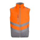 Hi-Vis Thermoweste orange/grau