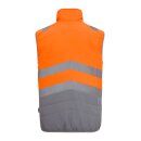 Hi-Vis Thermoweste orange/grau