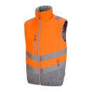 Hi-Vis Thermoweste orange/grau