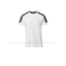 CORPORATE T-Shirt wei&szlig;/grau