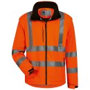 Warnschutz-Softshelljacke abnehmbare &Auml;rmel orange