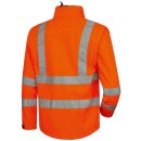 Warnschutz-Softshelljacke abnehmbare &Auml;rmel orange