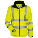 Warnschutz-Softshelljacke abnehmbare &Auml;rmel gelb