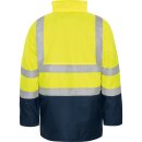 Warnschutz-Parka 5 in 1 gelb/marine