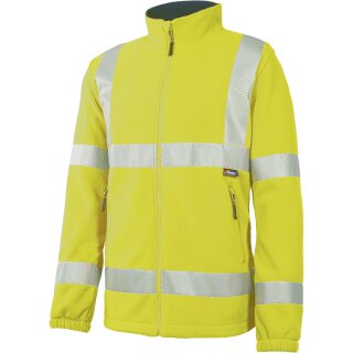 Warnschutz Polar-Fleecejacke gelb