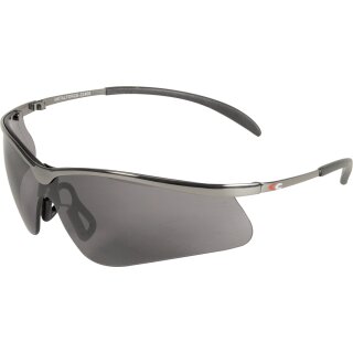 METALFORCE Schutzbrille Metallgestell, Polycarbonat grau EN 172 5-2,5