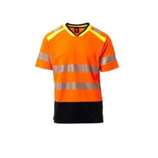 ALLEY Warnschutz T-Shirt warnorange/marine