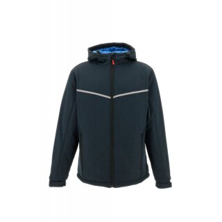 BELFAST Softshell-Jacke mit Wattierung , Kapuze, marine/royal