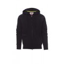 DALLAS+ Herren-Sweatjacke, 70% Baumwolle + 30% Polyester 300 g/m&sup2;, schwarz