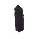 DALLAS+ Herren-Sweatjacke, 70% Baumwolle + 30% Polyester 300 g/m&sup2;, schwarz