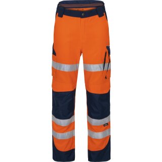 VIZWELL Warnschutz Bundhose, 60% Baumwolle / 40% Polyester 270g/m&sup2;, orange/marine