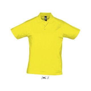 PRESCOTT Jersey Polo, 100 % Baumwolle 170 g/m², lemon 3XL