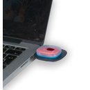 Strickmütze mit LED, mit Akku, aufladbar über USB