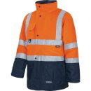 Warnschutz-Parka 5 in 1 orange/marine