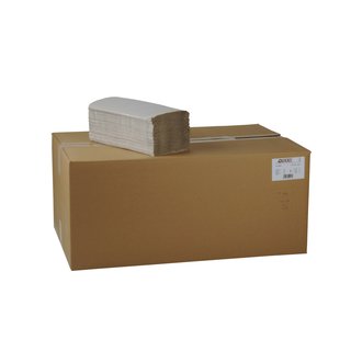 Papierhandtuch, ca. 25 x 23 cm, 1-lagig, natur, Karton mit 5000 Stück