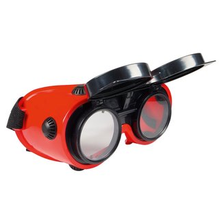 Schweißer-Korbbrille Modell 722, Sichtscheiben außen DIN 5 / innen farblos PC